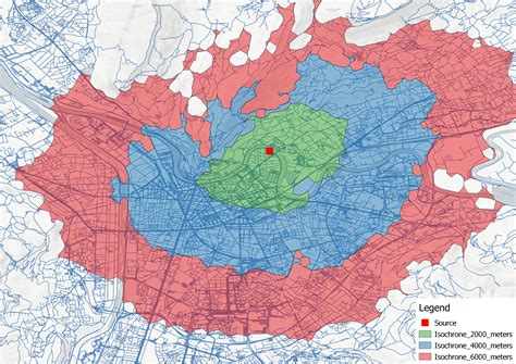 isochrone map map.